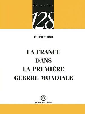 cover image of La France dans la Première Guerre mondiale